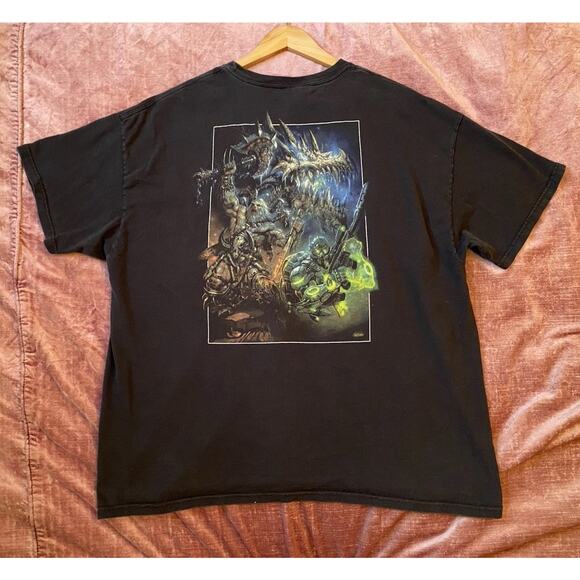 Blizzard BlizzCon 2009 Anaheim T-Shirt Gaming Mens Sz 2XL Jinx Distressed Black - Picture 1 of 7